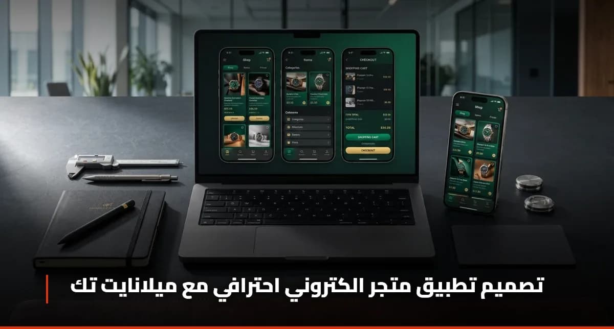 تصميم تطبيق متجر الكتروني
