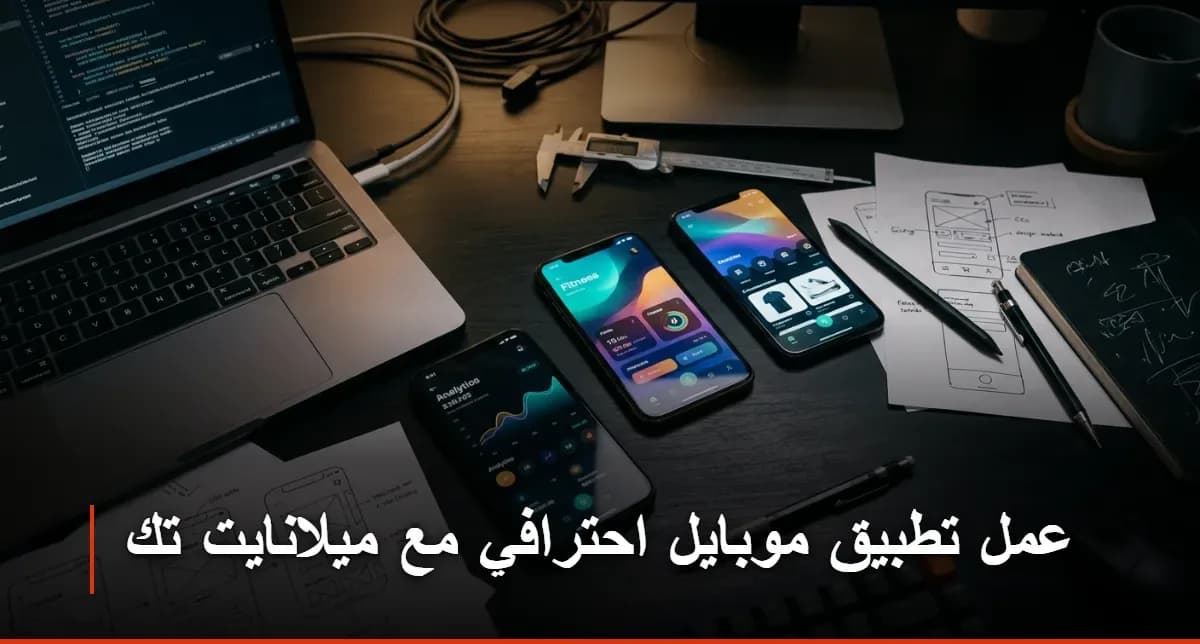 عمل تطبيق موبايل